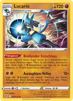 Lucario, Karte 079 aus Strahlende Sterne