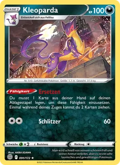 Kleoparda, Karte 091 aus Strahlende Sterne