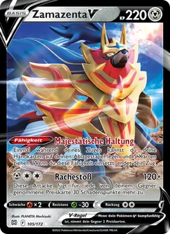 Zamazenta V, Karte 105 aus Strahlende Sterne