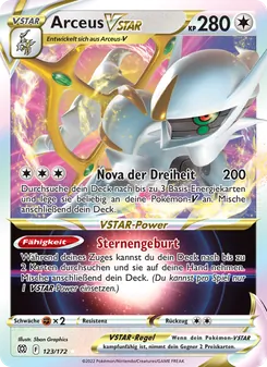 Arceus VSTAR, Karte 123 aus Strahlende Sterne