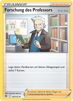 Forschung des Professors, Karte 147 aus Strahlende Sterne