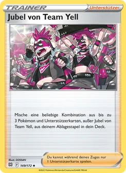 Jubel von Team Yell, Karte 149 aus Strahlende Sterne