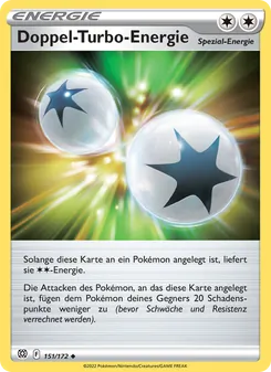 Doppel-Turbo-Energie, Karte 151 aus Strahlende Sterne
