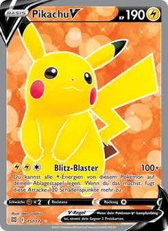 Pikachu V, Karte 157 aus Strahlende Sterne