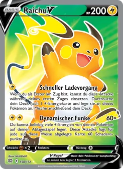 Raichu V, Karte 158 aus Strahlende Sterne