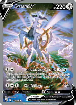 Arceus V, Karte 166 aus Strahlende Sterne