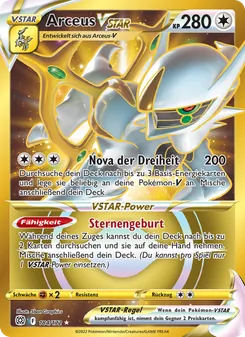 Arceus VSTAR, Karte 184 aus Strahlende Sterne