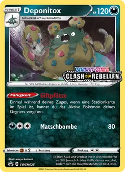 Deponitox, Karte SWSH025 aus SCSC Promokarten