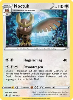 Noctuh, Karte SWSH027 aus SCSC Promokarten