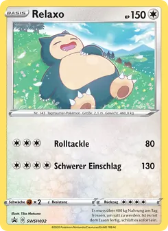 Relaxo, Karte SWSH032 aus SCSC Promokarten