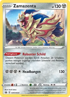 Zamazenta, Karte SWSH034 aus SCSC Promokarten
