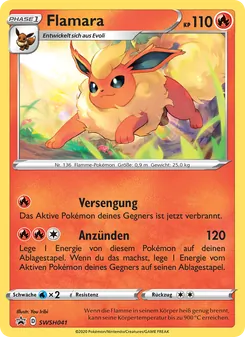 Flamara, Karte SWSH041 aus SCSC Promokarten
