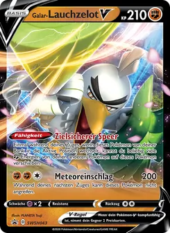 Galar-Lauchzelot V, Karte SWSH043 aus SCSC Promokarten