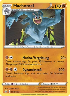 Machomei, Karte SWSH053 aus SCSC Promokarten