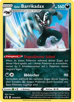 Galar-Barrikadax, Karte SWSH059 aus SCSC Promokarten
