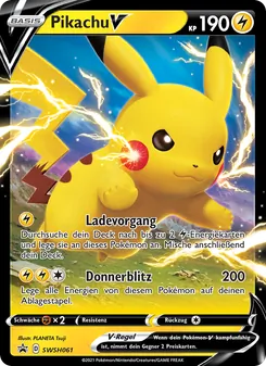 Pikachu V, Karte SWSH061 aus SCSC Promokarten