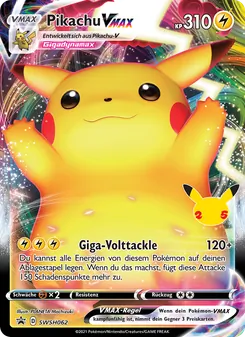 Pikachu VMAX, Karte SWSH062 aus SCSC Promokarten