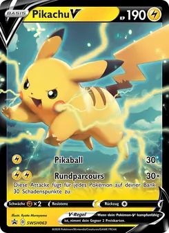 Pikachu V, Karte SWSH063 aus SCSC Promokarten