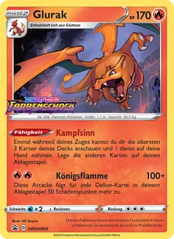 Glurak, Karte SWSH066 aus SCSC Promokarten