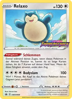 Relaxo, Karte SWSH068 aus SCSC Promokarten