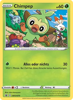 Chimpep, Karte SWSH070 aus SCSC Promokarten