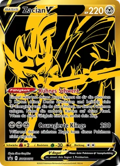 Zacian V, Karte SWSH076 aus SCSC Promokarten