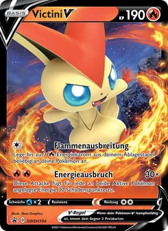 Victini V, Karte SWSH104 aus SCSC Promokarten