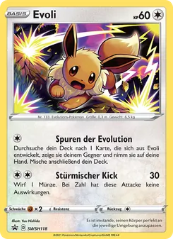 Evoli, Karte SWSH118 aus SCSC Promokarten