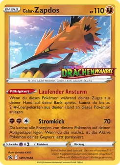 Galar-Zapdos, Karte SWSH124 aus SCSC Promokarten