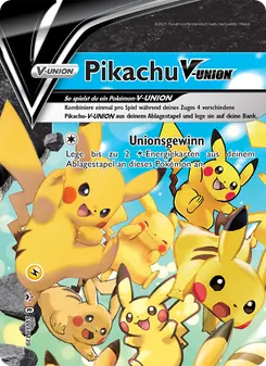 Pikachu V-UNION, Karte SWSH139 aus SCSC Promokarten