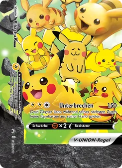 Pikachu V-UNION, Karte SWSH141 aus SCSC Promokarten
