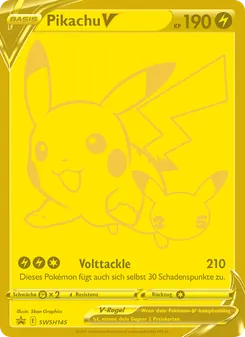 Pikachu V, Karte SWSH145 aus SCSC Promokarten