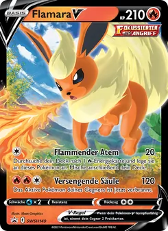 Flamara V, Karte SWSH149 aus SCSC Promokarten