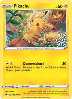Pikachu, Karte SWSH153 aus SCSC Promokarten