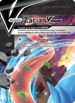 Zacian V-UNION, Karte SWSH163 aus SCSC Promokarten