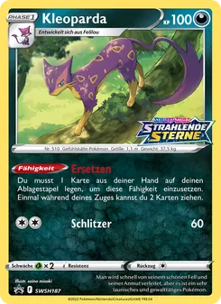 Kleoparda, Karte SWSH187 aus SCSC Promokarten