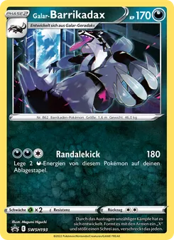 Galar-Barrikadax, Karte SWSH193 aus SCSC Promokarten