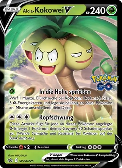 Alola-Kokowei V, Karte SWSH225 aus SCSC Promokarten