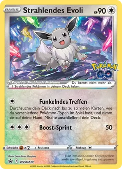 Strahlendes Evoli, Karte SWSH230 aus SCSC Promokarten