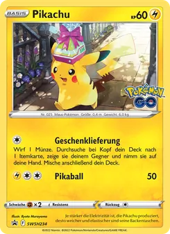 Pikachu, Karte SWSH234 aus SCSC Promokarten