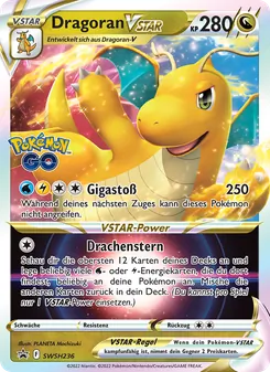 Dragoran VSTAR, Karte SWSH236 aus SCSC Promokarten