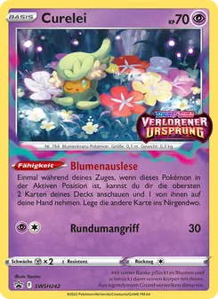 Curelei, Karte SWSH242 aus SCSC Promokarten