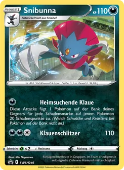 Snibunna, Karte SWSH246 aus SCSC Promokarten