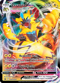 Zeraora VMAX, Karte SWSH264 aus SCSC Promokarten