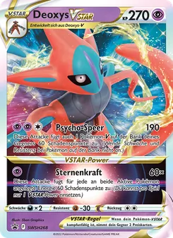 Deoxys VSTAR, Karte SWSH268 aus SCSC Promokarten