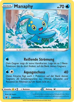Manaphy, Karte SWSH275 aus SCSC Promokarten