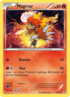 Magmar, Karte 16 aus Generationen