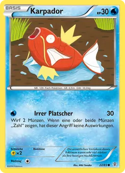 Karpador, Karte 22 aus Generationen