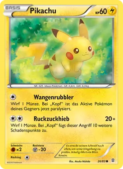 Pikachu, Karte 26 aus Generationen