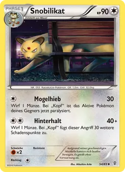Snobilikat, Karte 54 aus Generationen